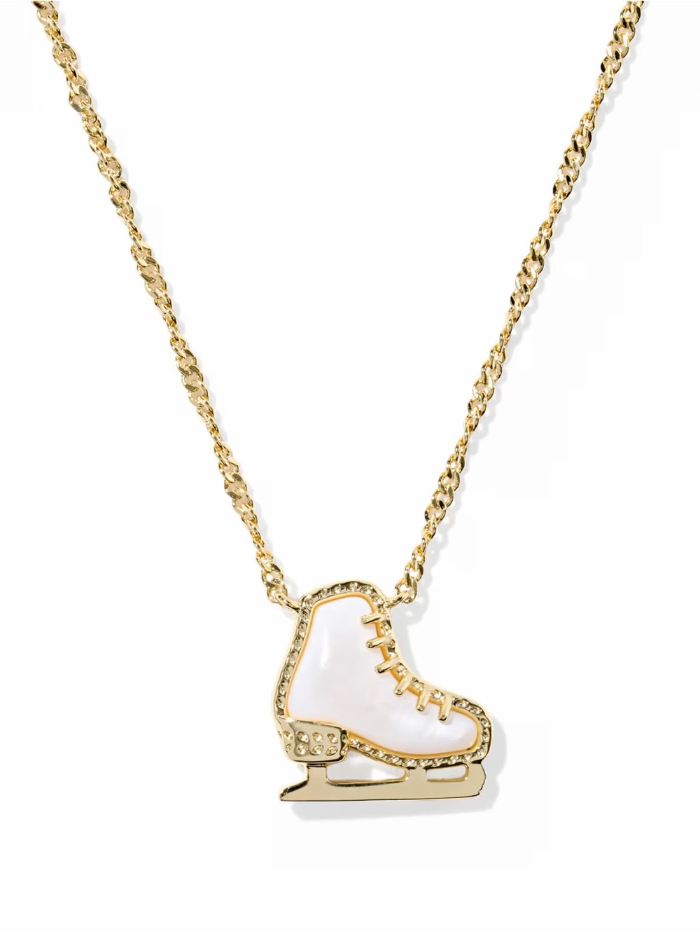Kendra Scott Ice Skate Gold Short Pendant Necklace
